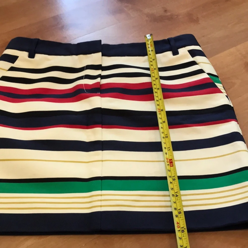 J.Crew Multicolored Striped Skirt W/ Pockets - Picture 6 of 9